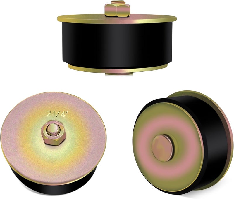 Siptenk 2-1/4" Freeze Rubber Expansion Plug 3 pcs, Automotive Rubber Expandable Freeze Plugs for Engine - Image 1